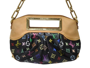 LOUIS VUITTON ルイヴィトン ジュディPM ワンショルダーバッグ M40258 PVC ヌメ革 モノグラム マルチカラー 村上隆 中古 4b005010