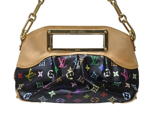 LOUIS VUITTON ルイヴィトン ジュディPM ワンショルダーバッグ M40258 PVC ヌメ革 モノグラム マルチカラー 村上隆 中古 4b005010