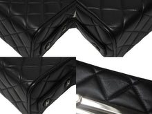 Load image into Gallery viewer, CHANEL シャネル バニティバッグ ハンドバッグ 4番台 ココマーク ラムスキン キルティング ブラック シルバー金具 美品 中古 4b005011
