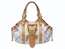 Load image into Gallery viewer, 極美品 LOUIS VUITTON ルイヴィトン テダPM ハンドバッグ M92348 モノグラム マルチカラー ホワイト 村上隆 中古 4b005013