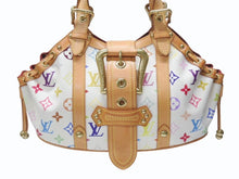 Load image into Gallery viewer, 極美品 LOUIS VUITTON ルイヴィトン テダPM ハンドバッグ M92348 モノグラム マルチカラー ホワイト 村上隆 中古 4b005013
