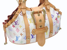 Load image into Gallery viewer, 極美品 LOUIS VUITTON ルイヴィトン テダPM ハンドバッグ M92348 モノグラム マルチカラー ホワイト 村上隆 中古 4b005013