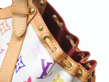Load image into Gallery viewer, 極美品 LOUIS VUITTON ルイヴィトン テダPM ハンドバッグ M92348 モノグラム マルチカラー ホワイト 村上隆 中古 4b005013