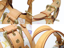 Load image into Gallery viewer, 極美品 LOUIS VUITTON ルイヴィトン テダPM ハンドバッグ M92348 モノグラム マルチカラー ホワイト 村上隆 中古 4b005013