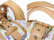Load image into Gallery viewer, 極美品 LOUIS VUITTON ルイヴィトン テダPM ハンドバッグ M92348 モノグラム マルチカラー ホワイト 村上隆 中古 4b005013