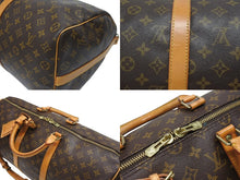 Load image into Gallery viewer, LOUIS VUITTON ルイヴィトン モノグラム キーポルバンドリエール50 ブラウン M41416 ボストンバッグ 美品 中古 4b005014