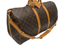 Load image into Gallery viewer, LOUIS VUITTON ルイヴィトン モノグラム キーポルバンドリエール50 ブラウン M41416 ボストンバッグ 美品 中古 4b005014