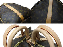 Load image into Gallery viewer, 極美品 LOUIS VUITTON ルイヴィトン キーポル バンドリエール55 ボストンバッグ M41414 モノグラム ブラウン 中古 4b005015