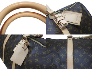 極美品 LOUIS VUITTON ルイヴィトン キーポル バンドリエール55 ボストンバッグ M41414 モノグラム ブラウン 中古 4b005015