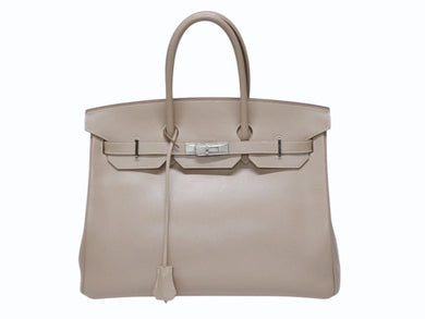 極美品 HERMES エルメス BIRKIN バーキン 35 ハンドバッグ タデラクト アルジル ギロッシュ金具 ☐R刻印 中古 4b005020