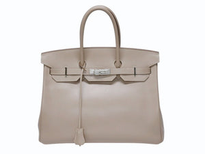 極美品 HERMES エルメス BIRKIN バーキン 35 ハンドバッグ タデラクト アルジル ギロッシュ金具 ☐R刻印 中古 4b005020
