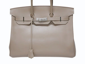 極美品 HERMES エルメス BIRKIN バーキン 35 ハンドバッグ タデラクト アルジル ギロッシュ金具 ☐R刻印 中古 4b005020