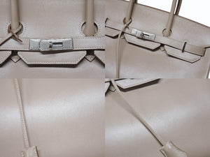 極美品 HERMES エルメス BIRKIN バーキン 35 ハンドバッグ タデラクト アルジル ギロッシュ金具 ☐R刻印 中古 4b005020