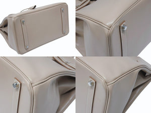 極美品 HERMES エルメス BIRKIN バーキン 35 ハンドバッグ タデラクト アルジル ギロッシュ金具 ☐R刻印 中古 4b005020
