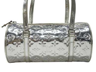 LOUIS VUITTON ルイヴィトン モノグラム ミロワール パピヨン アルジャン ハンドバッグ M95269 シルバー金具 美品 中古 4b005022