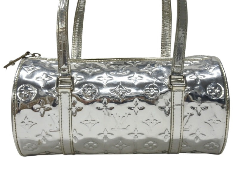 LOUIS VUITTON ルイヴィトン モノグラム ミロワール パピヨン アルジャン ハンドバッグ M95269 シルバー金具 美品 中古 4b005022