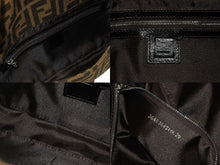 Load image into Gallery viewer, FENDI フェンディ マンマバケット ワンショルダーバッグ 26424 ズッカ柄 キャンバス レザー ブラウン シルバー金具 美品 中古 4b005922