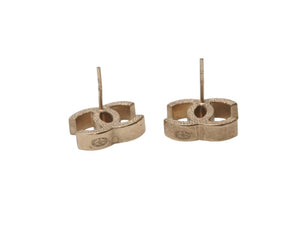 極美品 CHANEL シャネル ココマーク ピアス 両耳 アクセサリー 07A刻印 5.2g GP マットゴールド 中古 4b005024