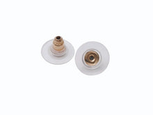 Load image into Gallery viewer, 極美品 CHANEL シャネル ココマーク ピアス 両耳 アクセサリー 02A刻印 4.1g GP ブラック ゴールドフレーム 中古 4b005033