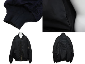 VETEMENTS ヴェトモン 18AW CUT-UP REVERSIBLE BOMBER リバーシブルボンバージャケット UA52JA200B サイズM 美品 中古 4b005046 