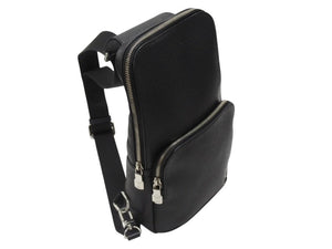 LOUIS VUITTON ルイヴィトン タイガ アヴェニュー スリングバッグ ボディバッグ M30443 ブラック シルバー金具 美品 中古 4b005050