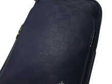 Load image into Gallery viewer, LOUIS VUITTON ルイヴィトン ダミエアンフィニ アヴェニュー スリングバッグ ボディバッグ N40439 ネイビー シルバー金具 美品 中古 4b005051