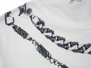 極美品 COMME des GARCONS コムデギャルソン × CHROME HEARTS クロムハーツ 半袖Tシャツ OT-T025 サイズL 2007年 クリスマス限定 中古 4b005053