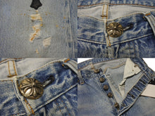 Load image into Gallery viewer, 新品未使用 CHROME HEARTS クロムハーツ クロスパッチ デニム パンツ リーバイス LEVI`S 501 オーダー サイズ31 ブルー 中古 4b005058
