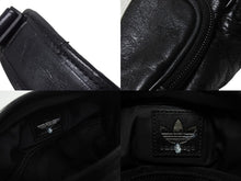 Load image into Gallery viewer, BALENCIAGA × adidas バレンシアガ アディダス コラボ スモール クロスボディ ショルダーバッグ ブラック ラムスキン ロゴ 721850 美品 中古 4b005060