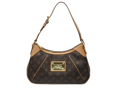極美品 LOUIS VUITTON ルイヴィトン ハンドバッグ ワンショルダー M56384 テムズPM モノグラム ブラウン ゴールド金具 中古 54436