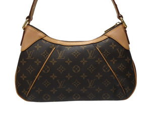 極美品 LOUIS VUITTON ルイヴィトン ハンドバッグ ワンショルダー M56384 テムズPM モノグラム ブラウン ゴールド金具 中古 54436