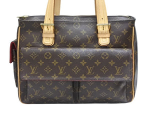 極美品 LOUIS VUITTON ルイヴィトン ミュルティプリ シテ ハンドバッグ M51162 モノグラム PVC レザー ゴールド金具 中古 4b005063