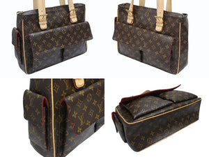 極美品 LOUIS VUITTON ルイヴィトン ミュルティプリ シテ ハンドバッグ M51162 モノグラム PVC レザー ゴールド金具 中古 4b005063