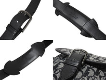 Load image into Gallery viewer, Christian Dior クリスチャンディオール ショルダーバッグ 04RU 0053 トロッター キャンバス レザー ブラック ガリアーノ期 美品 中古 4b005070