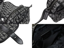 Load image into Gallery viewer, Christian Dior クリスチャンディオール ショルダーバッグ 04RU 0053 トロッター キャンバス レザー ブラック ガリアーノ期 美品 中古 4b005070