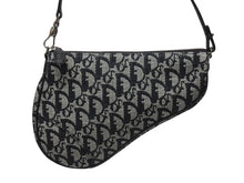 Load image into Gallery viewer, 新品同様 ChristianDior クリスチャンディオール サドルポーチ ワンショルダーバッグ SLO44012 トロッター ブラック ガリアーノ期 中古 4b005071