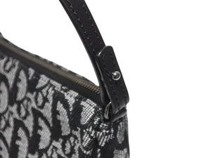 新品同様 ChristianDior クリスチャンディオール サドルポーチ ワンショルダーバッグ SLO44012 トロッター ブラック ガリアーノ期 中古 4b005071