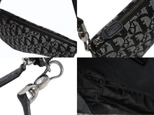 Load image into Gallery viewer, 新品同様 ChristianDior クリスチャンディオール サドルポーチ ワンショルダーバッグ SLO44012 トロッター ブラック ガリアーノ期 中古 4b005071