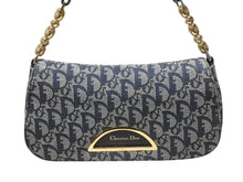Load image into Gallery viewer, Christian Dior クリスチャンディオール マリスパール ワンショルダーバッグ PZ 0901 トロッター ネイビー ガリアーノ期 美品 中古 4b005072