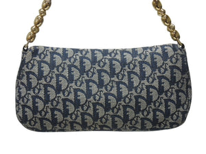 Christian Dior クリスチャンディオール マリスパール ワンショルダーバッグ PZ 0901 トロッター ネイビー ガリアーノ期 美品 中古 4b005072