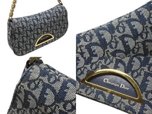Load image into Gallery viewer, Christian Dior クリスチャンディオール マリスパール ワンショルダーバッグ PZ 0901 トロッター ネイビー ガリアーノ期 美品 中古 4b005072