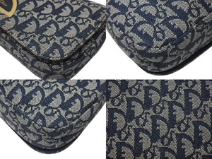 Christian Dior クリスチャンディオール マリスパール ワンショルダーバッグ PZ 0901 トロッター ネイビー ガリアーノ期 美品 中古 4b005072