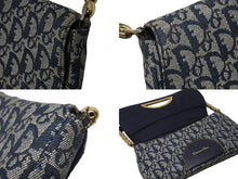Load image into Gallery viewer, Christian Dior クリスチャンディオール マリスパール ワンショルダーバッグ PZ 0901 トロッター ネイビー ガリアーノ期 美品 中古 4b005072