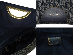 Christian Dior クリスチャンディオール マリスパール ワンショルダーバッグ PZ 0901 トロッター ネイビー ガリアーノ期 美品 中古 4b005072
