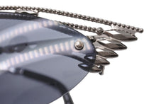 Load image into Gallery viewer, Jean Paul GAULTIER ジャンポールゴルチェ サングラス アイウェア ブラック シルバー プラスチック メタル 美品 中古 4b005079