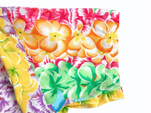 極美品 ISSEY MIYAKE イッセイミヤケ アロハシャツ オープンカラーシャツ RG12048 サイズ9 マルチカラー ココナッツボタン 花柄 中古 4b005082
