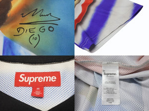 極美品 Supreme シュプリーム マラドーナ サッカージャージ 半袖Ｔシャツ RN101837 マルチポリエステルカラー サイズM 中古 4b005086 