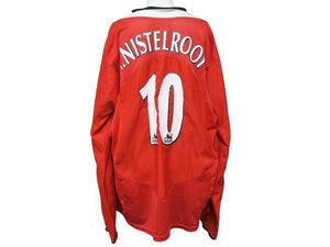 NIKE ナイキ マンチェスターユナイテッド 04/05 長袖 ユニフォーム レッド 背番号10 ファンニステルローイ サッカー プレミアリーグ サイズXL 良品 中古 4b005088