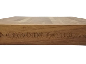 CHROME HEARTS クロムハーツ CARVING BOARD カービングボード カッティングボード まな板 CHプラス ウッド ブラウン 美品 中古 4b005104
