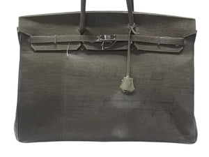 READYMADE レディメイド Travel Bag トラベルバッグ クロコ型押し サイズL 再構築 バーキン50型 ハンドバッグ オリーブ 美品 中古 4b005112